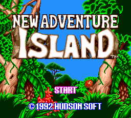 New Adventure Island Title Screen